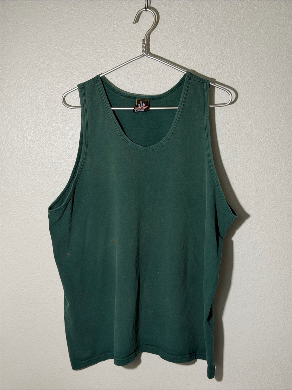 Vintage USA United States Olympic Team Green Tank JC Penny Size XXL Distressed